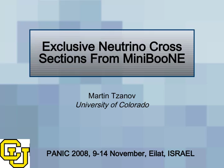 exclusive neutrino cross sections from mi miniboone