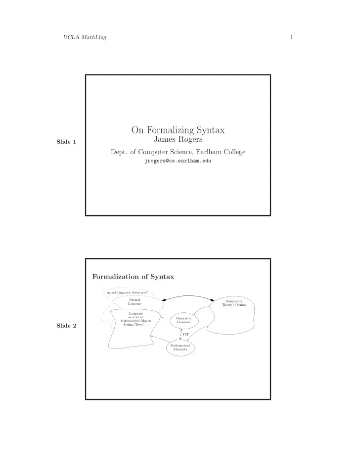 on formalizing syntax