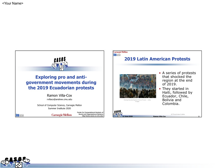 2019 latin american protests