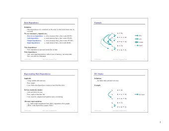 1  UD Chains  Role of Alternate Program Representations  Definition  Advantage   ud chains link