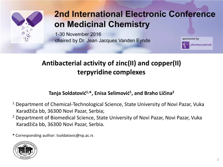 antibacterial activity of zinc ii and copper ii