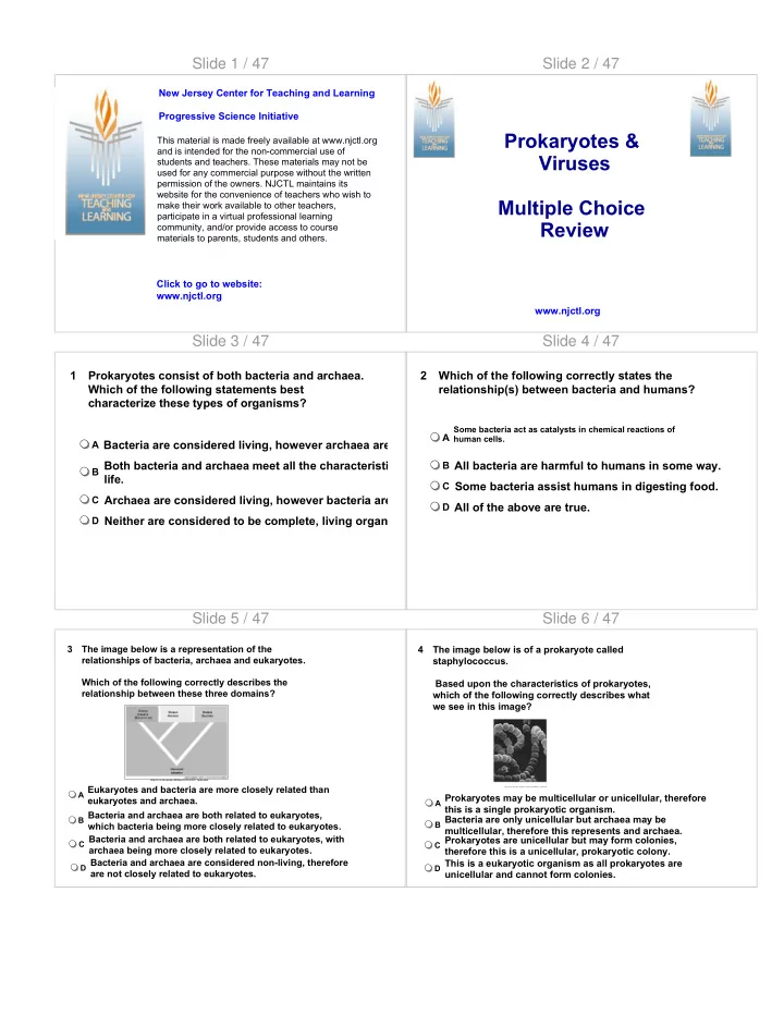 prokaryotes