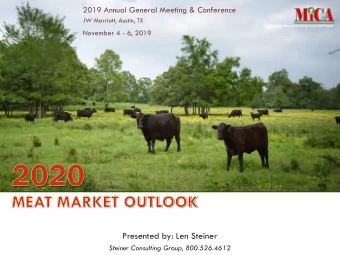 Presented by: Len Steiner  Steiner Consulting Group, 800.526.4612  Main Discussion Points