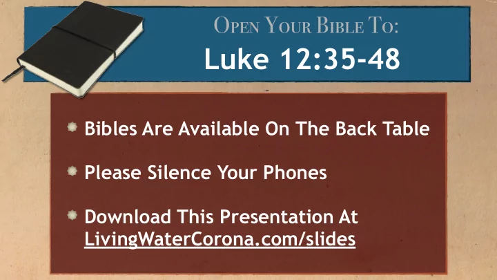 luke 12 35 48