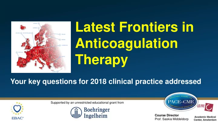anticoagulation therapy