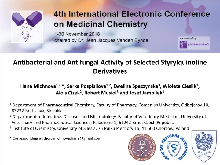 antibacterial and antifungal activity of selected