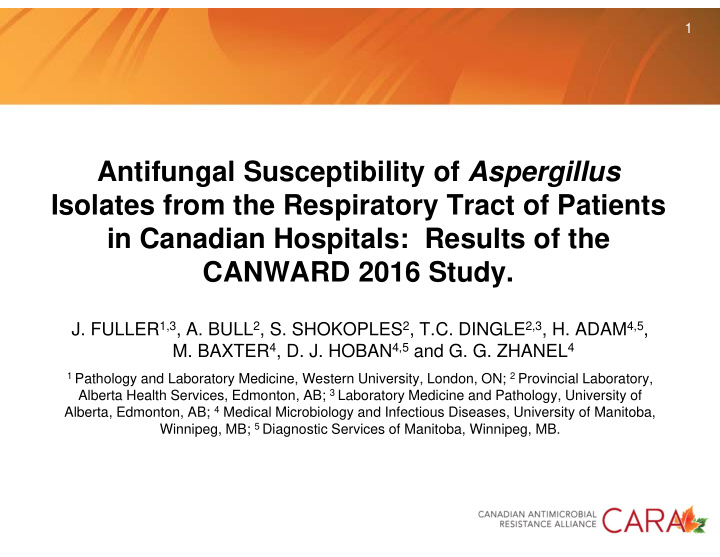 antifungal susceptibility of aspergillus isolates from