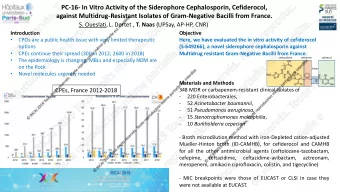 PC-16- In Vitro Activity of the Siderophore Cephalosporin, Cefiderocol,  against