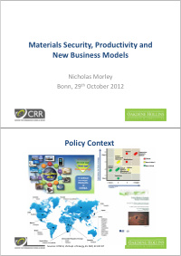 materials security productivity and new business models