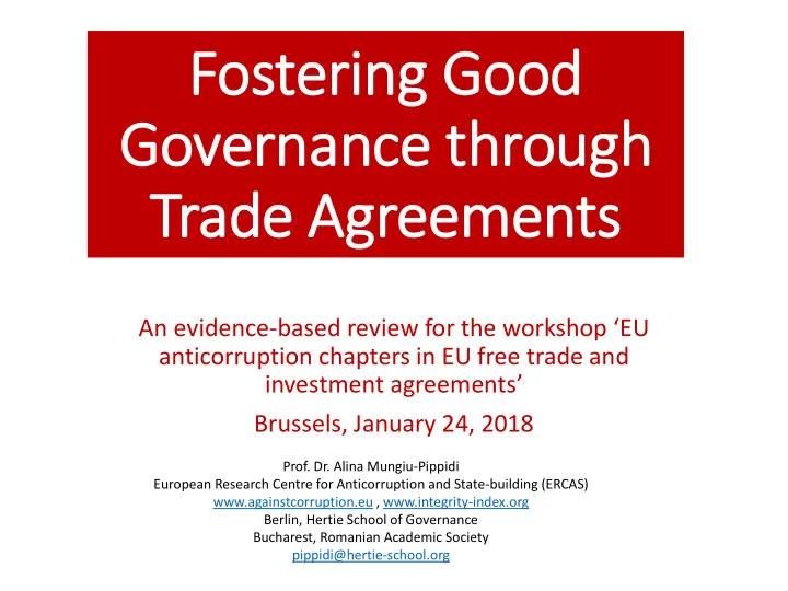 trade agreements