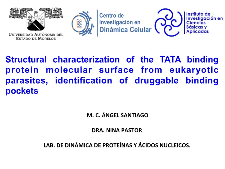 structural characterization of the tata binding protein