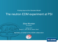 the neutron edm experiment at psi