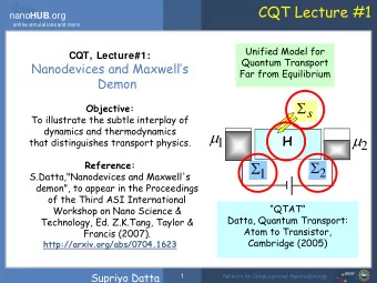 Maxwells demon nano HUB .org  online simulations and more  Electronic demon  &lt;---- L ----&gt;