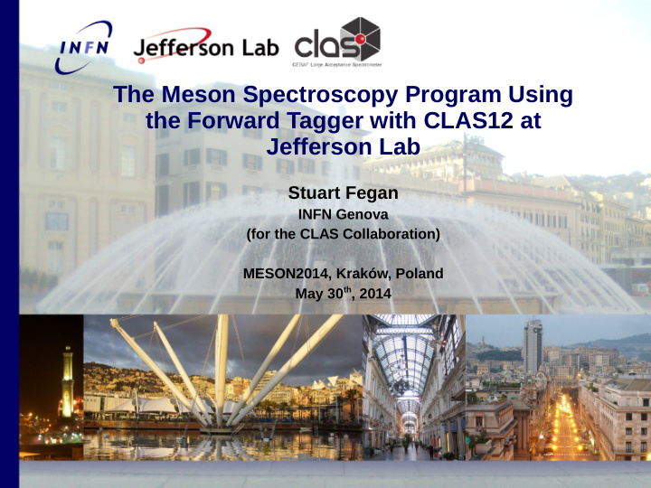 the meson spectroscopy program using the forward tagger