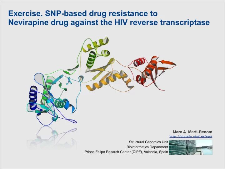 exercise snp based drug resistance to nevirapine drug