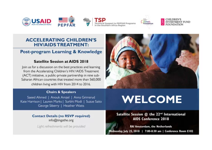 accelerating children s hiv aids treatment act post
