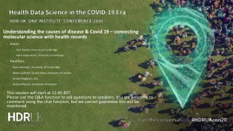Understanding the causes of disease &amp; Covid 19  connecting  molecular science with health