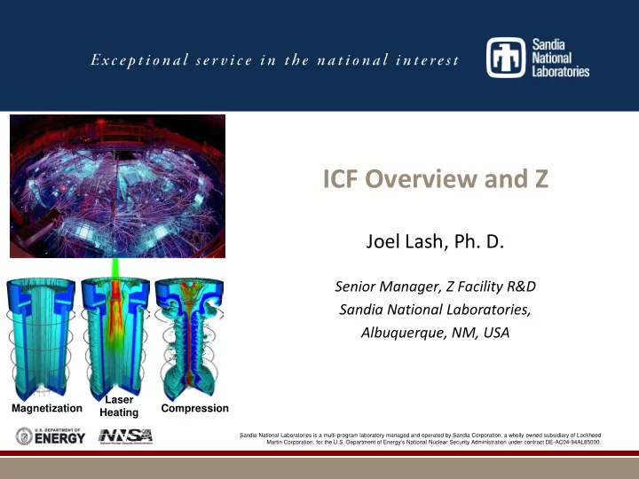 icf overview and z