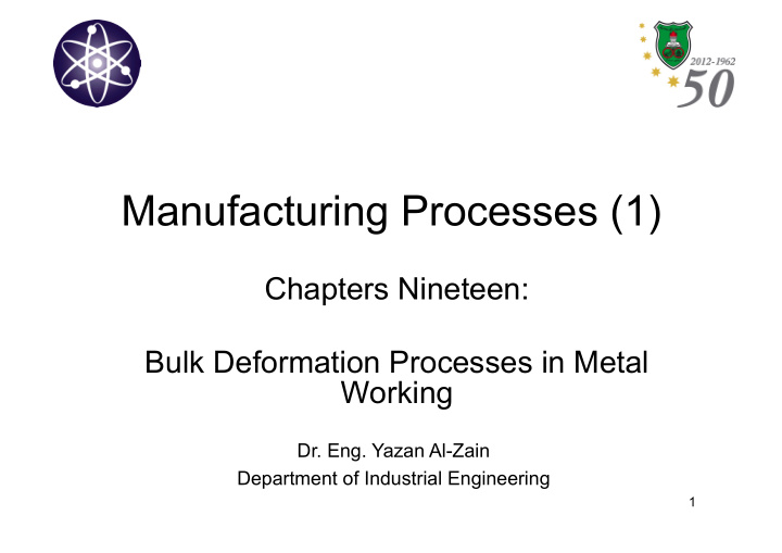 manufacturing processes 1