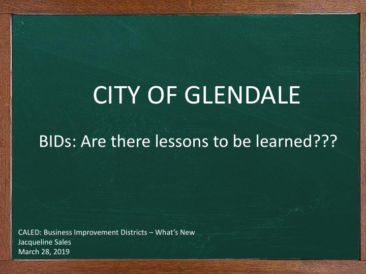 city of glendale