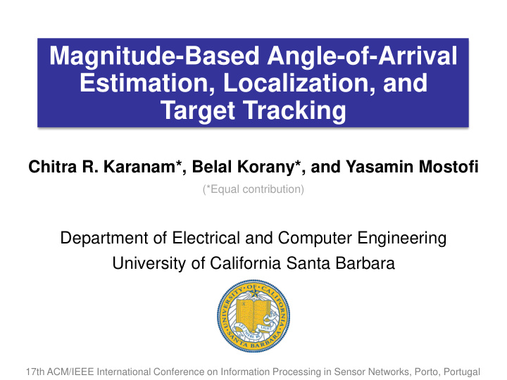 estimation localization and