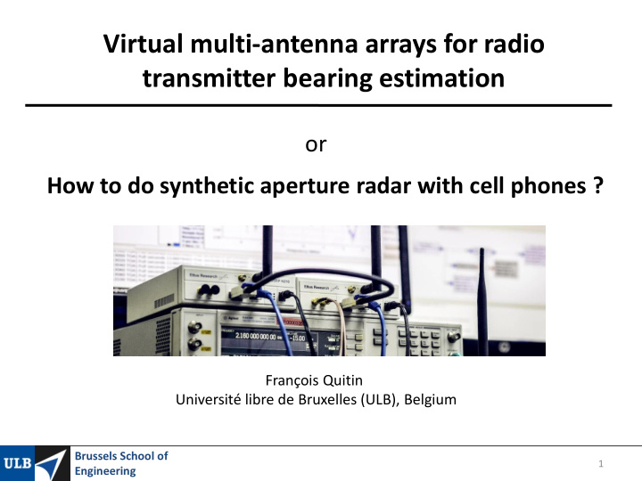 transmitter bearing estimation