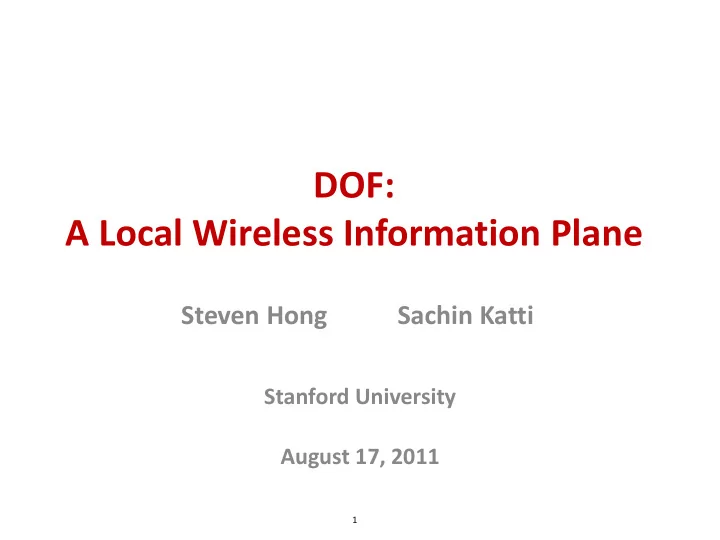 dof