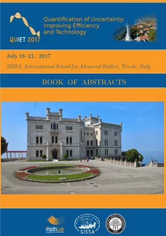 BOOK OF ABSTRACTS  Contents  Welcome  1  Venue/Committees/Support  2  Scope/Goals/Themes/Structure