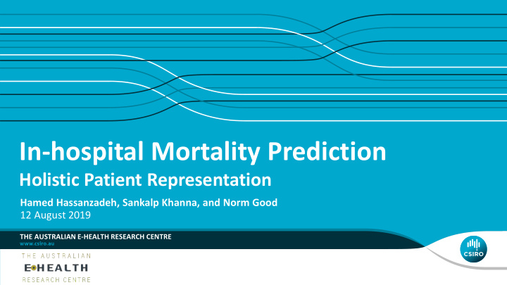 in hospital mortality prediction