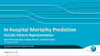 in hospital mortality prediction