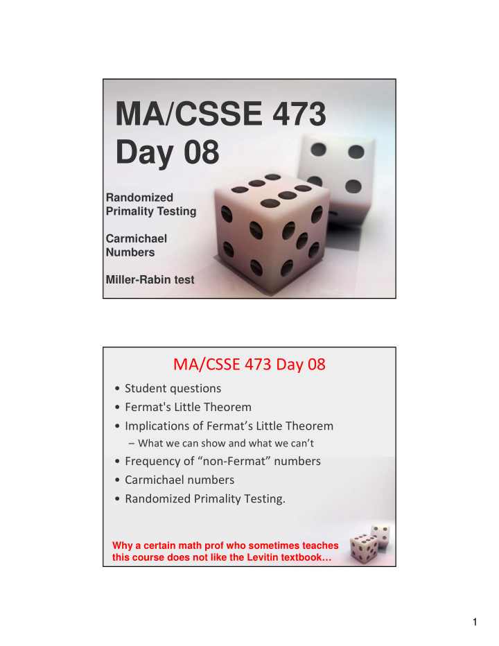 ma csse 473 day 08