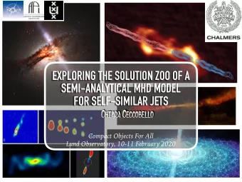 EXPLORING THE SOLUTION ZOO OF A  SEMI-ANALYTICAL MHD MODEL  FOR SELF-SIMILAR JETS C HIARA C