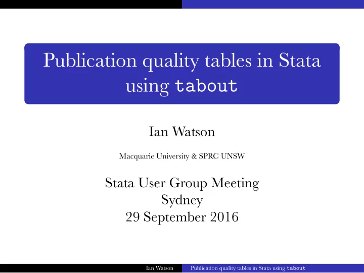 using tabout