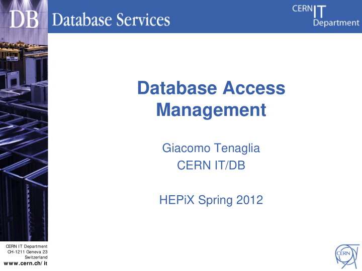 database access management