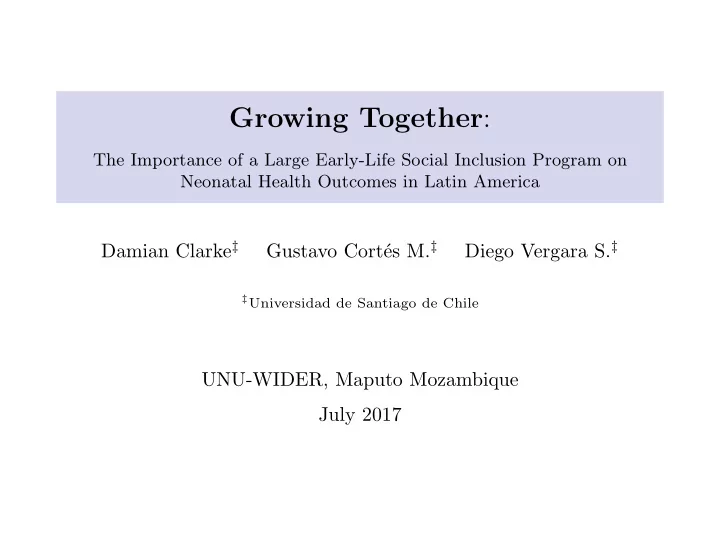 growing together