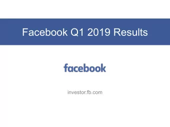 Facebook Q1 2019 Results  investor.fb.com  Daily Active Users (DAUs)  In Millions  Rest of World