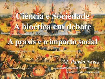 Cincia e Sociedade  www.mpatraoneves.pt  www.mpatraoneves.pt  www.mpatraoneves.pt