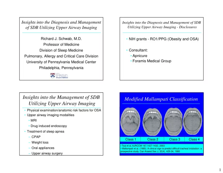 insights into the management of sdb modified mallampati