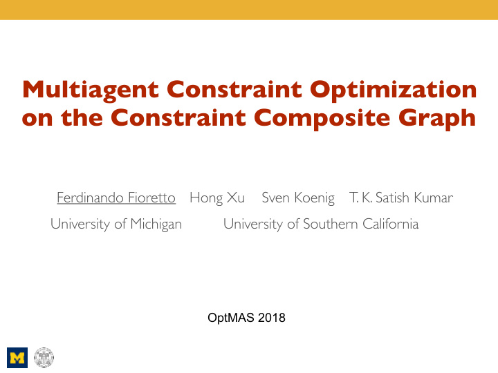 multiagent constraint optimization on the constraint