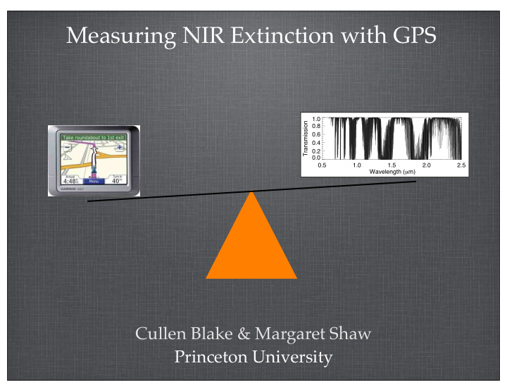 measuring nir extinction with gps