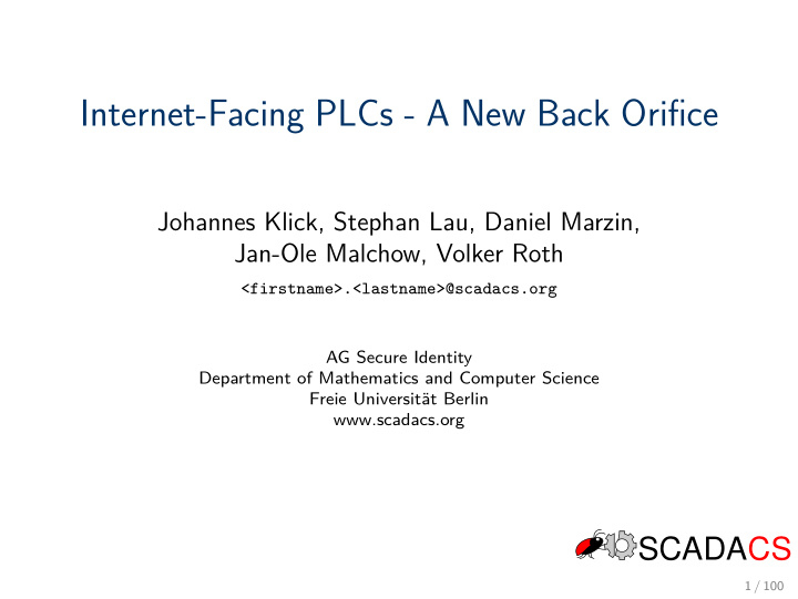 internet facing plcs a new back orifice