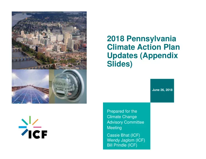 2018 pennsylvania climate action plan updates appendix