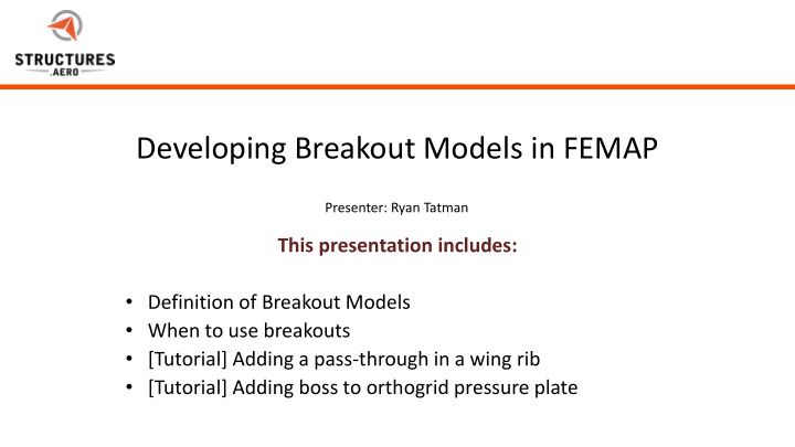 developing breakout models in femap