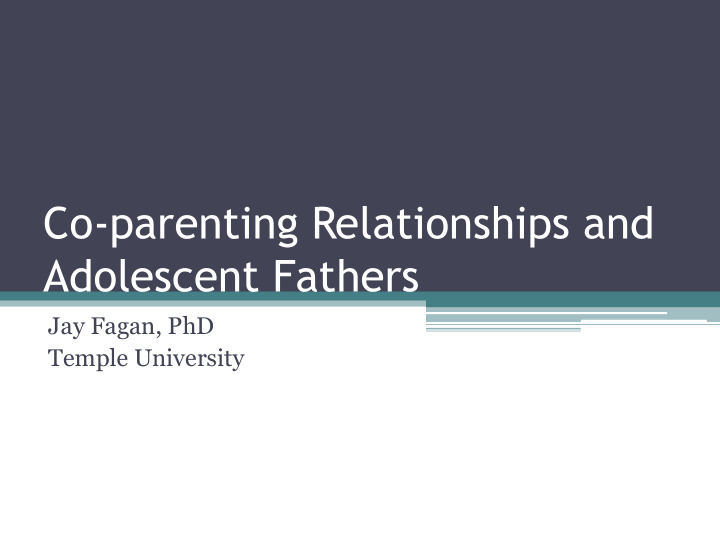 co parenting relationships and