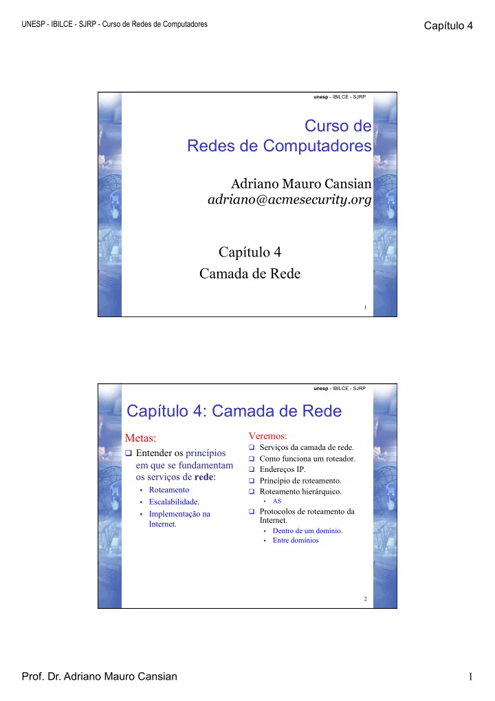 curso de redes de computadores
