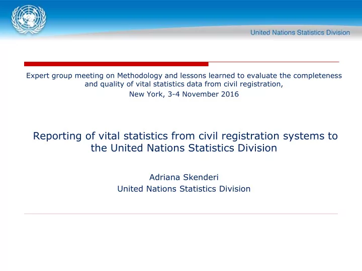 adriana skenderi united nations statistics division