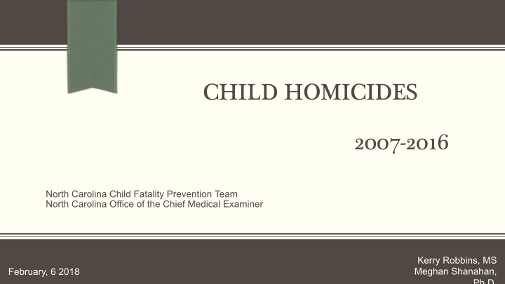 child homicides 2007 2016