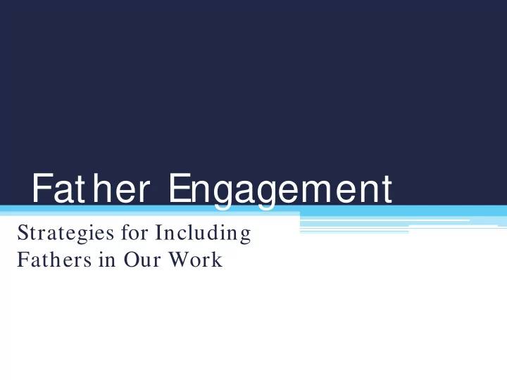 father engagement