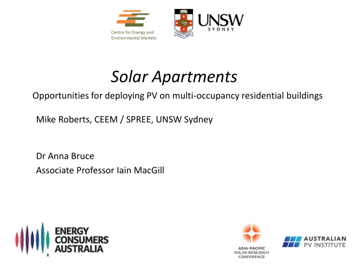 solar apartments