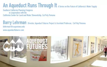 2  An Aqueduct Runs Through It  3  An Aqueduct Runs Through It  4  An Aqueduct Runs Through It  5